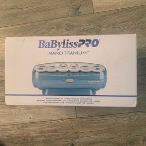 NEW BABYLISSPRO NANO TITANIUM‎ PROFESSIONAL 12-JUMBO ROLLER HAIRSETTER